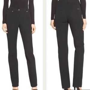 St. John Sport Black Slightly Flared Pants Sz 6